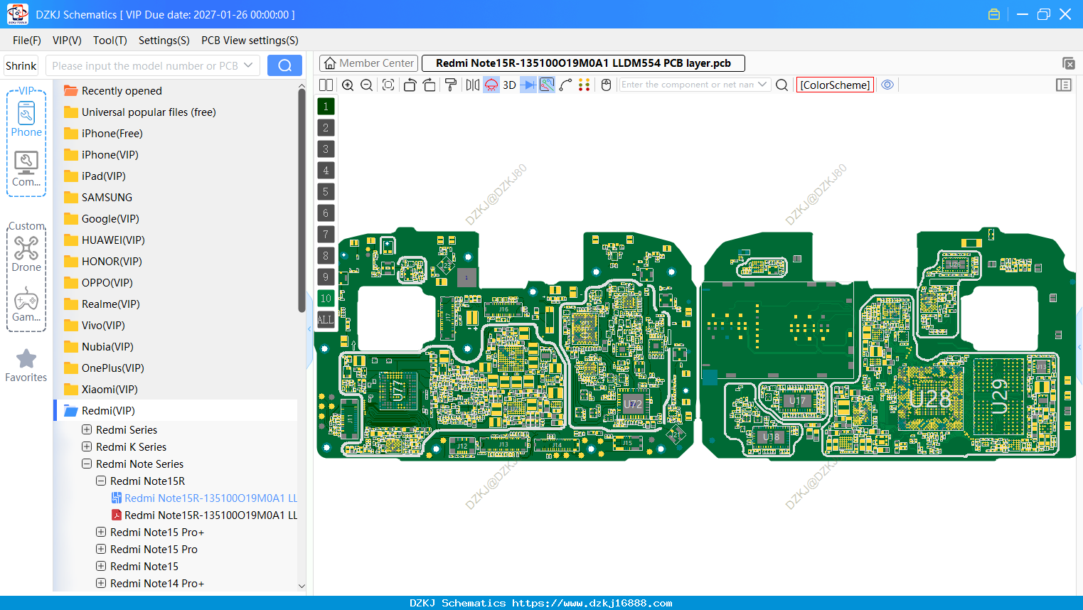 XiaoMi Redmi Note15R-135100O19M0A1 LLDM554 PCB Layer